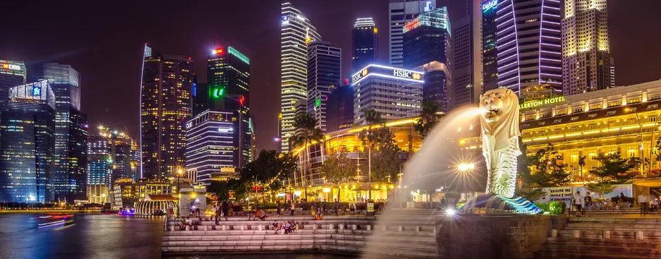 Impression of Singapore at night (Image: Pexels)